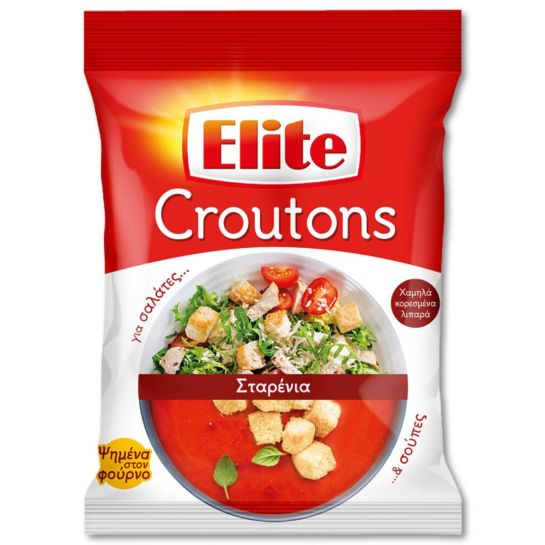 ELITE CROUTONS ΣΤΑΡΕΝΙΑ 75gr*24 / L 6ΚΙΒ / PAL 48ΚΙΒ