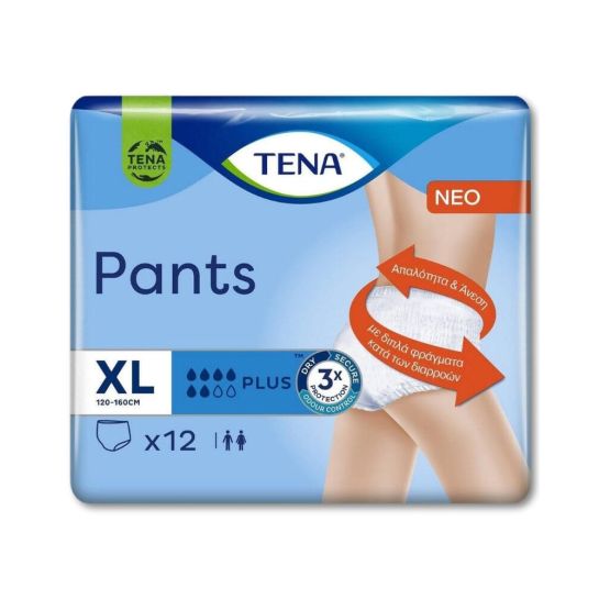 TENA ΠΑΝΑ ΒΡΑΚΑΚΙ PLUS EXTRA LARGE (ΠΑΚ*12)*4ΤΕΜ/ΚΒ