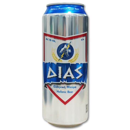 ΔΙΑΣ ΜΠΥΡΑ LAGER (ΑΣΗΜΙ) (5%) ΚΟΥΤΙ 12*500ml / L 18KB / PAL 162KB