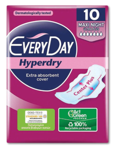 EVERYDAY HYPERDRY MAXI NIGHT (ΠΚ-10ΤΜ)*36/KIB