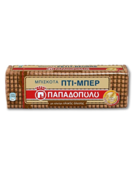 ΠΑΠΑΔΟΠΟΥΛΟΥ ΜΠΙΣΚ. ΠΤΙ-ΜΠΕΡ ΜΑΥΡΗ ΣΟΚ. & ΠΟΡΤΟΚΑΛΙ (3129) 200gr*12