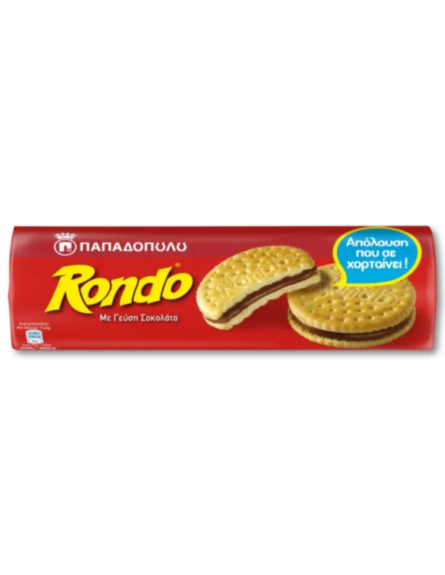 ΠΑΠΑΔΟΠΟΥΛΟΥ RONDO ΜΠΙΣΚΟΤΑ ΣΟΚΟΛΑΤΑ (4031) 250g*12 ΤΕΜ / ΚΙΒ