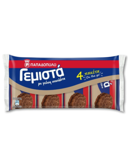 ΠΑΠΑΔΟΠΟΥΛΟΥ ΜΠΙΣΚ. ΓΕΜΙΣΤΑ ΚΑΚΑΟ 232g(4x58g)*18