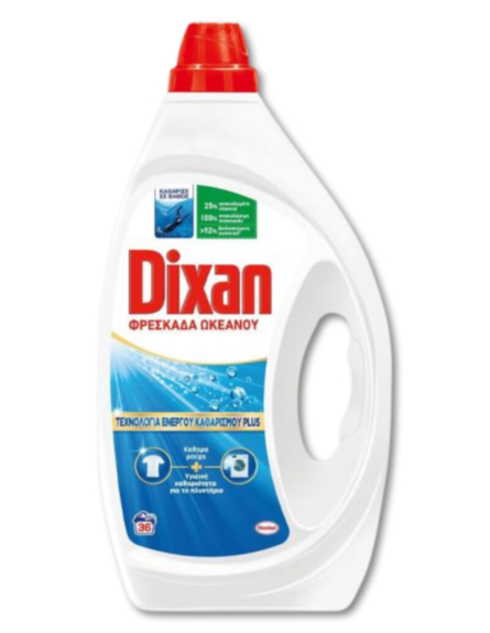 DIXAN GEL ΠΛΥΝΤ. ΦΡΕΣΚΑΔΑ ΩΚΕΑΝΟΥ 36mz*4 / L14KB / PAL 70TEM