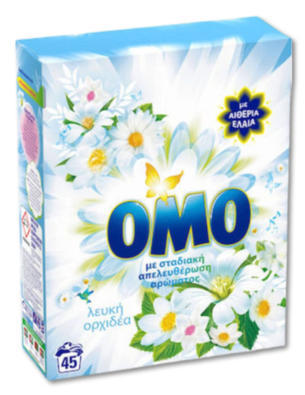 OMO ΣΚΟΝΗ ΠΛΥΝΤ.ΟΡΧΙΔΕΑ 45mz (2.520kg)*4ΤΕΜ/ΚΒ