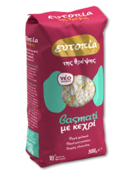 ΕΥΤΟΠΙΑ ΡΥΖΙ BASMATI ΜΕ ΚΕΧΡΙ 500g*18ΤΕΜ/ L 9KB