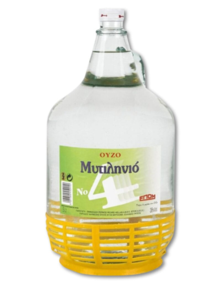 ΟΥΖΟ ΜΙΝΙ ΜΥΤΙΛΗΝΙΟ 38% Νο4 5LT * 2/ L 12KB / PAL 48KB