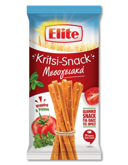 ELITE ΚΡΙΤΣΙΝΙΑ ΜΕΣΟΓEIAKA ΜΕ ΝΤΟΜΑΤΑ & ΡΙΓΑΝΗ 125gr*18