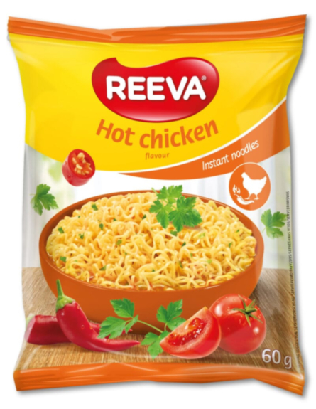 REEVA INSTANT NOODLES ΚΑΥΤΕΡΟ ΚΟΤΟΠΟΥΛΟ 60gr*24 ΤΕΜ/ΚΙΒ