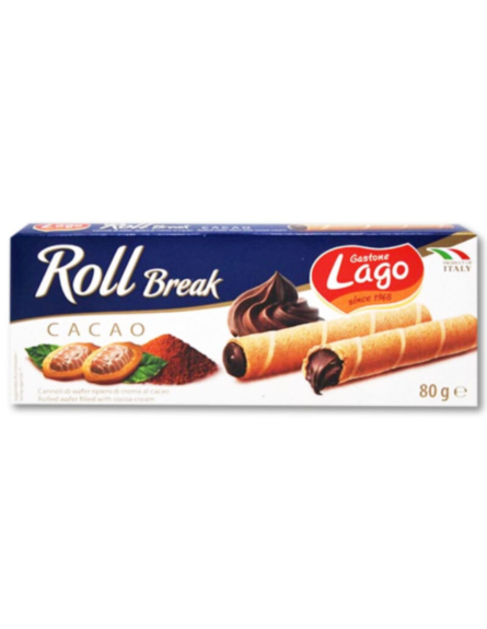 LAGO ROLL BREAK ΚΑΚΑΟ 80g*24