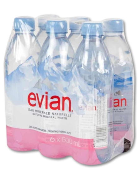 EVIAN ΦΥΣΙΚΟ ΜΕΤΑΛΛΙΚΟ ΝΕΡΟ (PET) (ΠΚ-24*0,5L)/ L 12KB / PAL 96KB