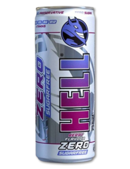 HELL ENERGY DRINK ZERO BERRY ΕΛΛ 250ml*24ΤΕΜ/ΚΙΒ