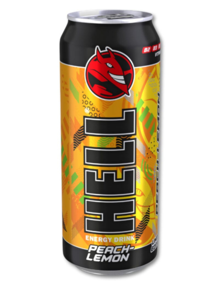 HELL ENERGY DRINK PEACH LEMON ΕΛΛ 500ml*12/L 18KB / PAL 126KB