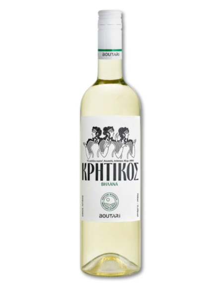 ΜΠΟΥΤΑΡΗ ΚΡΗΤΙΚΟΣ ΛΕΥΚΟΣ ΞΗΡΟΣ ΟΙΝΟΣ 750ml*12TEM