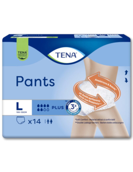 TENA ΠΑΝΑ ΒΡΑΚΑΚΙ PLUS LARGE ECON(ΠΚ-14ΤΜ)*4ΤΕΜ/ΚΒ