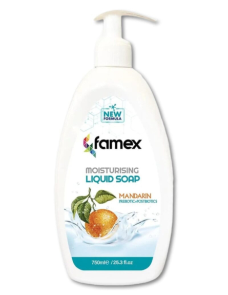 FAMEX ΚΡΕΜΟΣΑΠΟΥΝΟ MANDARIN 750ml*12/ L 12KB / PAL 96KB