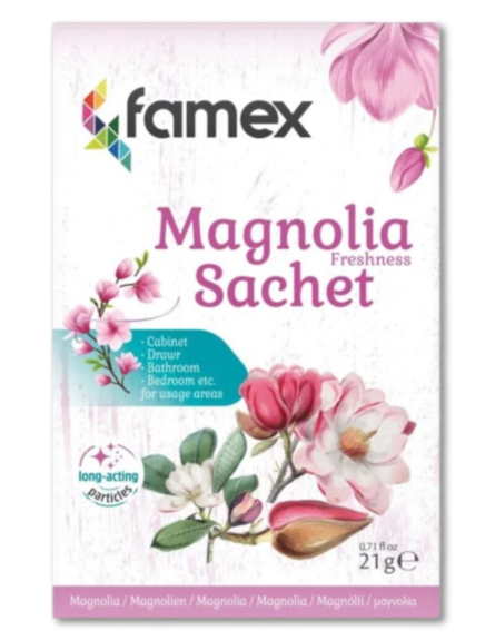 FAMEX ΑΡΩΜΑΤΙΚΟ ΦΑΚΕΛΑΚΙ ΝΤΟΥΛΑΠΑΣ MAGNOLIA *24ΤΕΜ/ L 9KB
