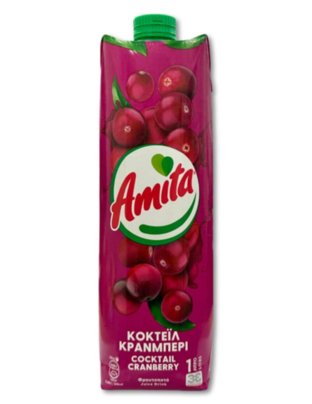 ΧΥΜΟΣ ΑΜΙΤΑ 3Ε ΚΡΑΝΜΠΕΡΙ  1lt*12ΤΕΜ