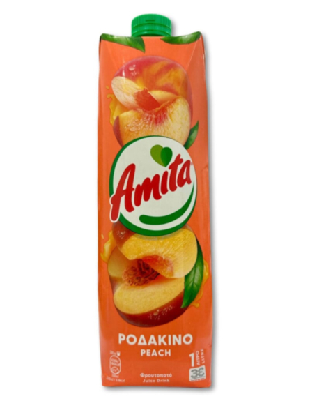 ΧΥΜΟΣ ΑΜΙΤΑ 3Ε ΡΟΔΑΚΙΝΟ  1lt*12ΤΕΜ