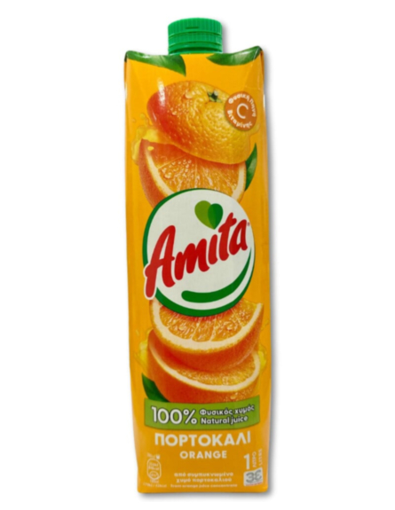 ΧΥΜΟΣ ΑΜΙΤΑ 3Ε ΠΟΡΤΟΚΑΛΙ  1lt*12ΤΕΜ