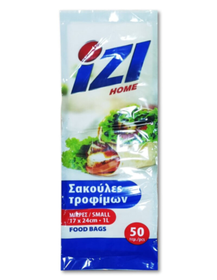 IZI ΣΑΚΟΥΛΕΣ ΤΡΟΦΙΜΩΝ 1L (17x24cm)*50ΤΕΜ/ΚΙΒ