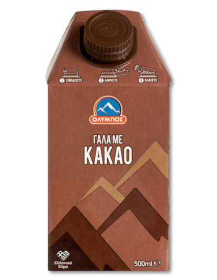ΟΛΥΜΠΟΣ ΓΑΛΑ ΚΑΚΑΟ 3,6% 500ml*12TEM/KIB