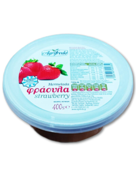 AGRIFREDA MERMELADA ΦΡΑΟΥΛΑ ΤΑΠΕΡ 400g*12ΤΕΜ/ΚΙΒ