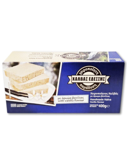 ΧΑΛΒΑΣ ΕΔΕΣΣΗΣ ΒΑΝΙΛΙΑ ΣΕ ΚΟΥΤΑΚΙ 400g*24ΤΕΜ/ΚΙΒ