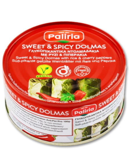 PALIRIA ΝΤΟΛΜΑΔΑΚΙΑ SWEET & SPICY 280gr*24TEM/KIB