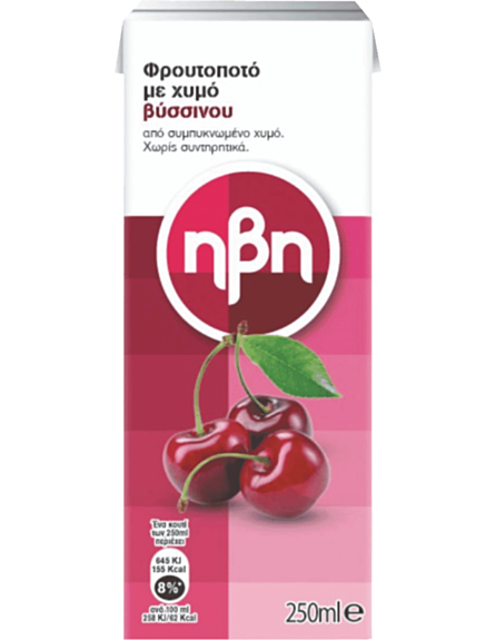 ΗΒΗ ΧΥΜΟΣ ΒΥΣΣΙΝΟ ΝΕΚΤΑΡ 250ml*27ΤΕΜ/ΚΙΒ