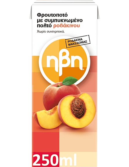 ΗΒΗ ΧΥΜΟΣ ΡΟΔΑΚΙΝΟ ΚΙΒ 27ΤΕΜ*250ml/ΚΙΒ