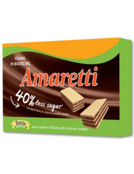 AMARETTI ΓΚΟΦΡΕΤΕΣ 40% ΛΙΓΟΤΕΡΗ ΖΑΧΑΡΗ 68gr*12 ΤΕΜ /DIS