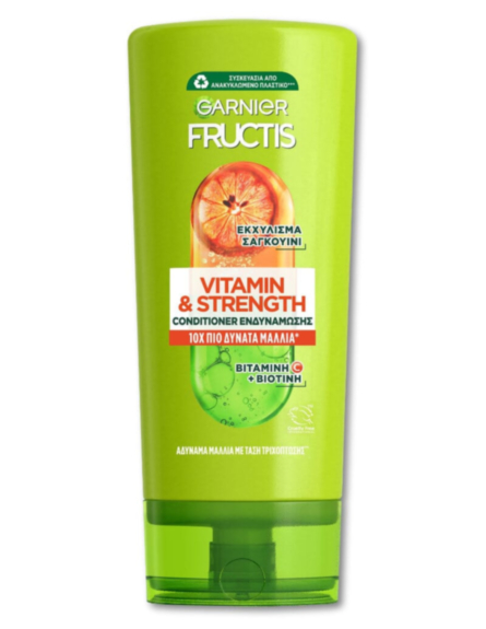 FRUCTIS CONDITIONER ΓΙΑ ΑΔΥΝΑΜΑ ΜΑΛΛΙΑ VITAMINE & STRENGTH 200ml*12TEM/KB