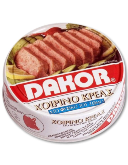 DAKOR ΧΟΙΡΙΝΟ ΚΟΝΣΕΡΒΑ ΣΕ ΦΥΣΙΚΟ ΖΩΜΟ 200gr*24/ L 11KB / PAL 288KB