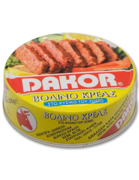 DAKOR ΒΟΔΙΝΟ ΚΟΝΣΕΡΒΑ ΣΕ ΦΥΣΙΚΟ ΖΩΜΟ 200gr*24/ L 11KB / PAL 288KB
