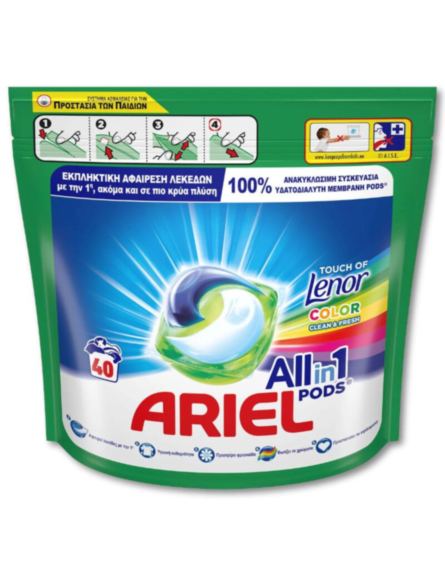 ARIEL PODS 3 ΣΕ 1 TOL COLOR 3*40 ΕΛΛ./ L 8KB / PAL 56KB