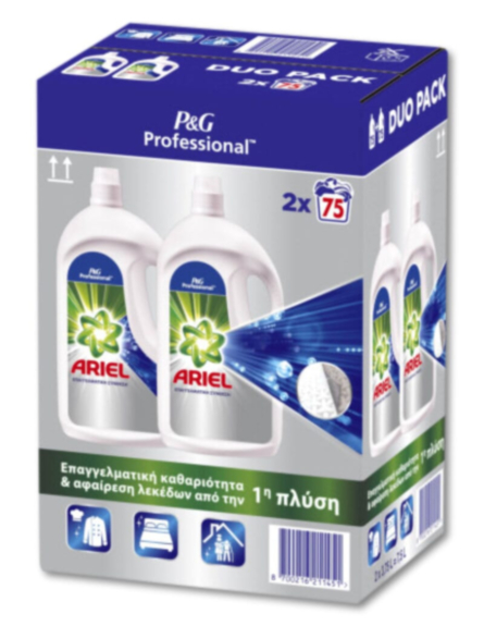 ARIEL PROF. ΥΓΡΟ ΠΛΥΝΤ REGULAR (75ΜΖ) 4,125L*2 ΕΛΛ./ L 18KB / PAL 72KB