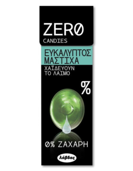 ZERO ΚΑΡΑΜΕΛΕΣ ΕΥΚΑΛΥΠΤΟΣ ΜΑΣΤΙΧΑ 32g*12ΤΕΜ/ΚΙΒ