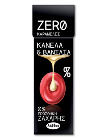 ZERO ΚΑΡΑΜΕΛΕΣ ΚΑΝΕΛΑ ΒΑΝΙΛΙΑ 32g*12TEM/KIB