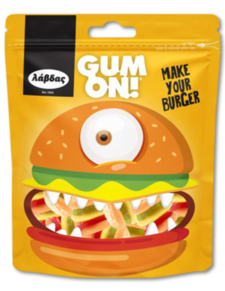 GUM ON ΖΕΛΕΔΑΚΙΑ BURGERS 90g*16TEM/KIB