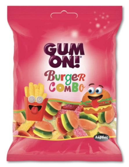 GUM ON ΖΕΛΕΔΑΚΙΑ BURGER COMBO 80g*16ΤΕΜ/ΚΙΒ