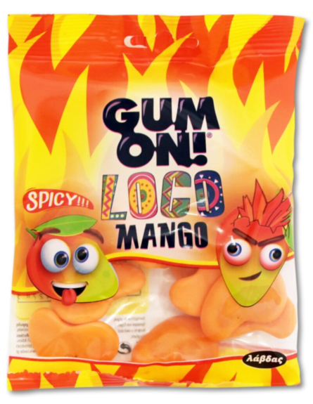 GUM ON ΖΕΛΕΔΑΚΙΑ LOCO MANGO SPICY 80g*16TEM/KIB