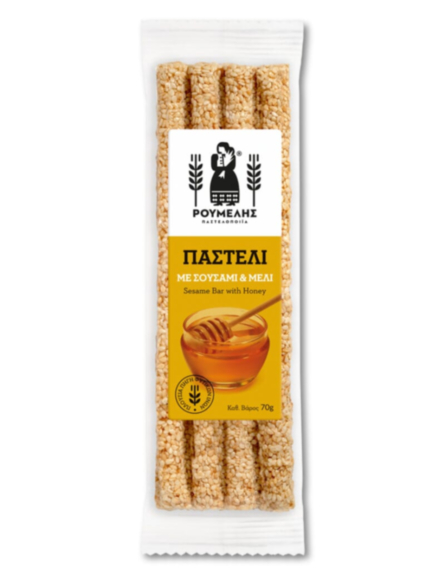ΡΟΥΜΕΛΗΣ ΠΑΣΤΕΛΙ ΜΕ ΣΟΥΣΑΜΙ & ΜΕΛΙ 70g*12ΤΕΜ/DIS