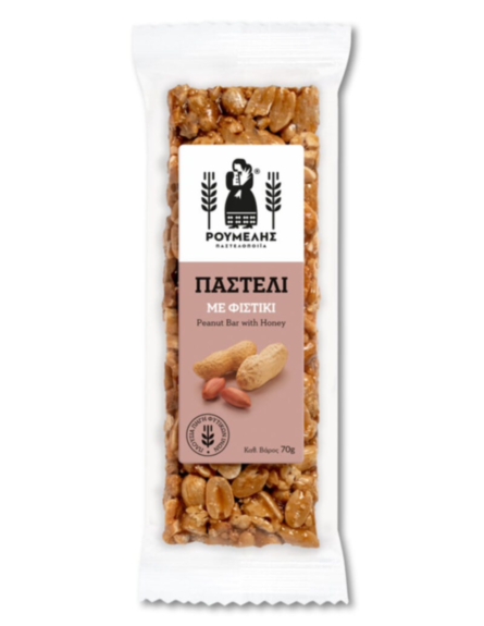 ΡΟΥΜΕΛΗΣ ΠΑΣΤΕΛΙ ΜΕ ΦΙΣΤΙΚΙ & ΜΕΛΙ 70g*10ΤΕΜ/DIS