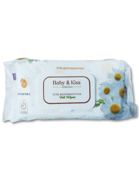BABY & KISS ΜΩΡΟΜΑΝΤΗΛΑ CHAMOMILE (100 PCS) *16TEM/ L 12 KB