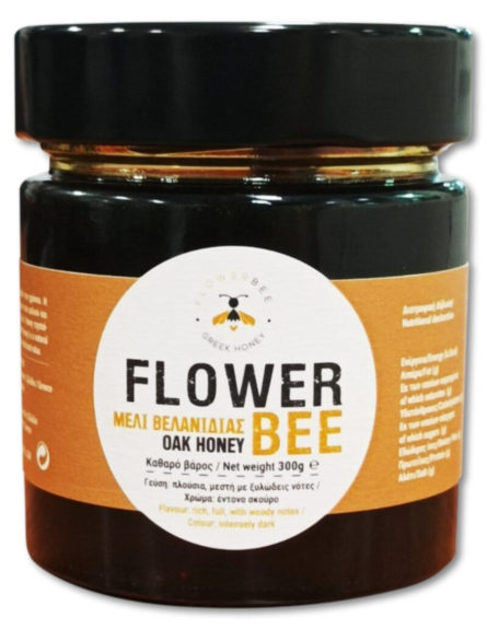 FLOWER BEE ΜΕΛΙ ΒΕΛΑΝΙΔΙΑΣ 300gr*8ΤΕΜ/ΚΙΒ