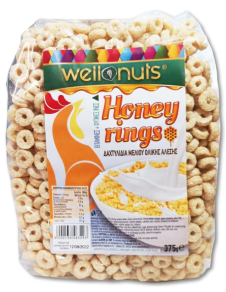 WELLNUTS ΔΗΜΗΤΡΙΑΚΑ ΔΑΧΤΥΛΙΔΙ ΜΕ ΜΕΛΙ 375gr*12ΤΕΜ/ΚΒ