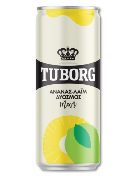 TUBORG ΚΟΥΤΙ ΑΝΑΝΑΣ - LIME (4*330ML)*6/ L 10KB / PAL 100KB