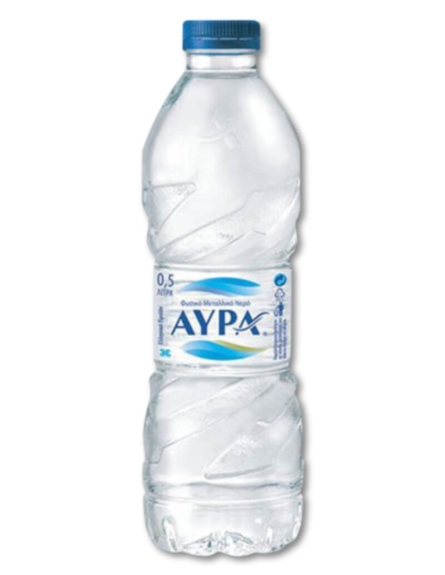 ΑΥΡΑ ΝΕΡΟ ΚΙΒ (PET) (ΠΚ-24*0,5L) ΑΝΑ ΚΙΒ/ L 20KB / PAL 63KB