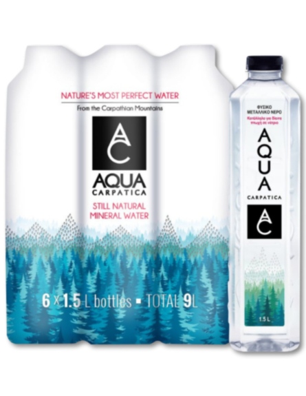 AQUA CARPATICA ΦΥΣΙΚΟ ΜΕΤΑΛΛΙΚΟ ΝΕΡΟ (ΠΚ-6*1,5L) / L 25KB / PAL 100KB